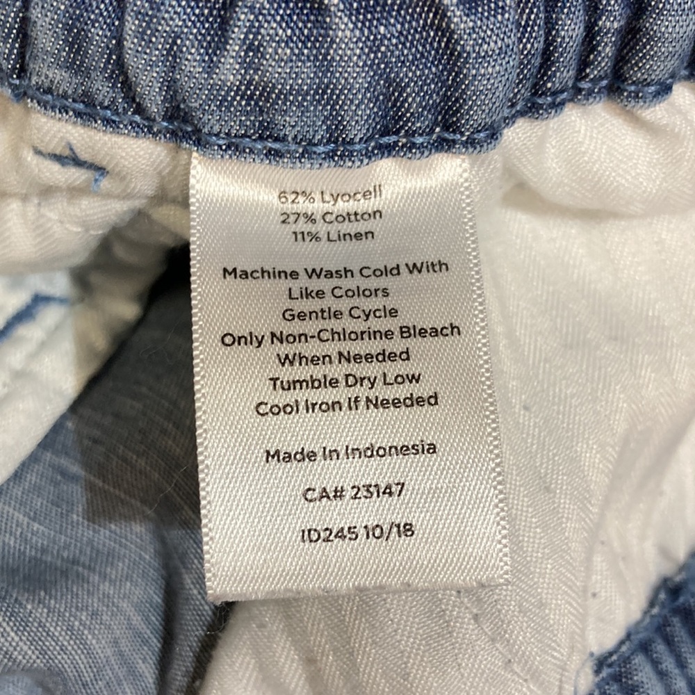 Talbots Chambray Cropped Pants - image 5